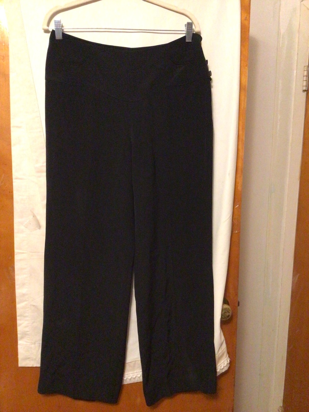 CHANEL 100% silk wide leg  luxury collectors item pants SZ Euro 42 authentic
